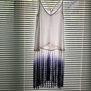 NWOT Sugar Lips Long Ombre Fringed top